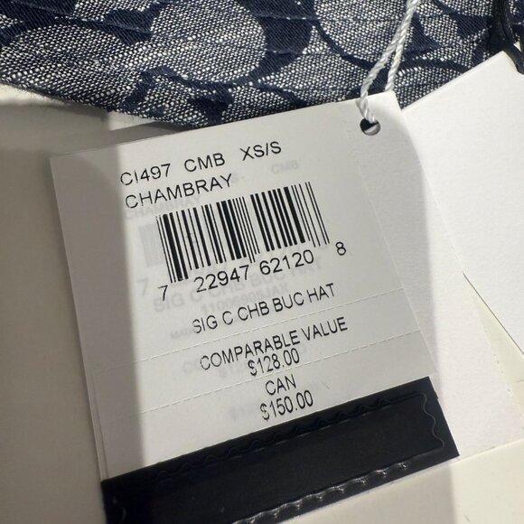 coach Signature Chambray Bucket Hat ci497 main image 4